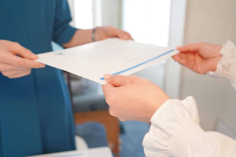 アクセスバーズファシリテーター認定書の写真